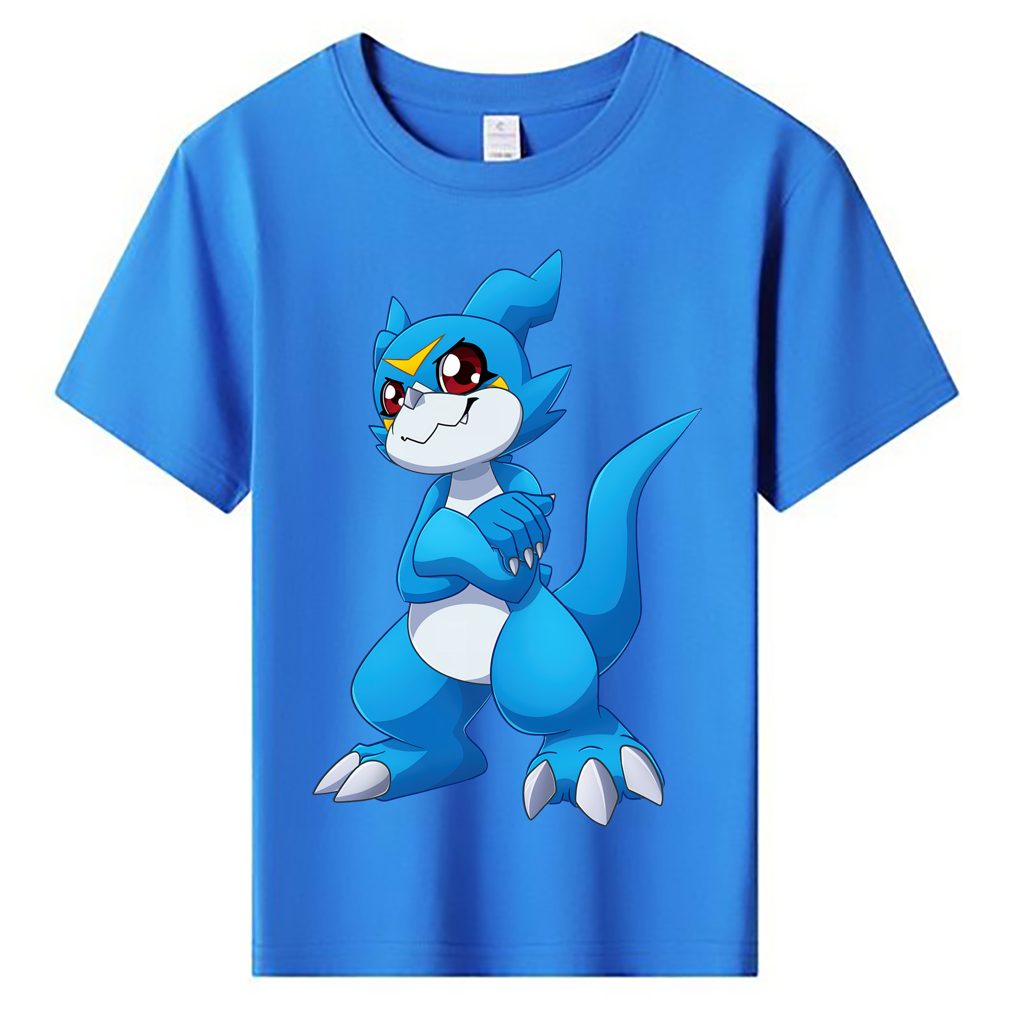 （画像用） Digimon デジタルモンスター/デジモン 綿100％キッズTシャツ（フロントプリント）
